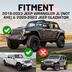 Bulletpoint Dash Mount Cell Phone Holder Compatible with 2018-2023 Jeep Wrangler JL (NOT 4xe) & 2020-2023 Jeep Gladiator Single Ball Mount (Passenger Side Spring-Loaded)