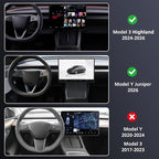 Under Screen Storage Organizer for Tesla Model 3 Highland 2024-2026 & Model Y Juniper 2026, Hiddenable Privacy Storage Box for Model Y Juniper & Model 3 Highland Accessories