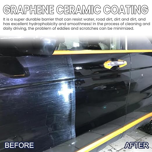 Ptz Crystal Serum for Cars,300ml Advanced Graphene Ceramic Coating,9h+ Ceramic & Crystal Coatings for Automotive Paint Protection,Gloss Hydrophobicty Anti Scratch (1PCS)
