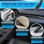 JUSTTOP Car Vacuum Portable Cleaner,9000Pa Vacuum Cleaner and Air Duster,120W high Power Wet&Dry Handheld mini Vacuum Cleaner,Multiple Accessories for Car,Home, Office