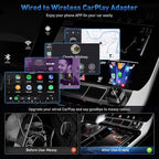 iGENJUN Wireless CarPlay Adapter 2026 Upgrade Mini Design, USB/USB-C Plug & Play Converts CarPlay to Wireless - Easy Use Fast Stable Connection Car Play for iPhone & Android