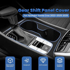 Autorder Silicone 2-in-1 Cup Holder for 2022-2026 Hyundai Santa Cruz Accessories Silicone Center Console CupHolder Insert with Gear Shift Panel Cover Dust & Scratch Resistant All-Around Protection