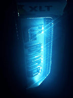 iJDMTOY Ice Blue LED Background Illumination Kit Compatible with 2017-2021 Ford F250 F350 F450 Super Duty Side Fender Chrome Emblem