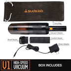 Suds Lab V1 High-Power Cordless Car Vacuum Cleaner (42Kpa) Rechargeable & Long Battery Life (3000mAh) - Portable Handheld Vacuums for Car Detailing, Pet Hair, Travel, Interior Cleaning