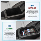 EDBETOS Center Console Organizer Tray Compatible with 2024 2025 2026 Chevy Trax Accessories LS 1RS LT 2RS ACTIV Interior Secondary Armrest Storage Box Insert Tray, Red