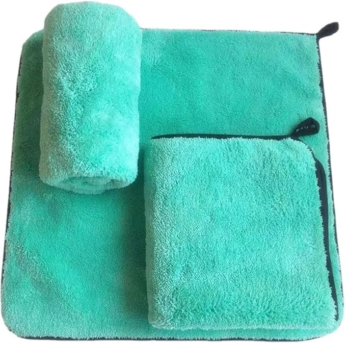 Microfiber Drying Towel 1400GSM, Coral Fleece Plush Car Wash Towel for Detailing Polishing, Lint Free for Car Home(60x90cm)