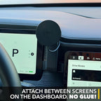 TWRAPS Dashboard Phone Holder for Rivian R1S & R1T, iPhone and Other Phone Cases, No Glue or Screws Secure Anchor Behind Screen on Dash, Accessory for Rivian 2021-2026 (Magnetic Mount)
