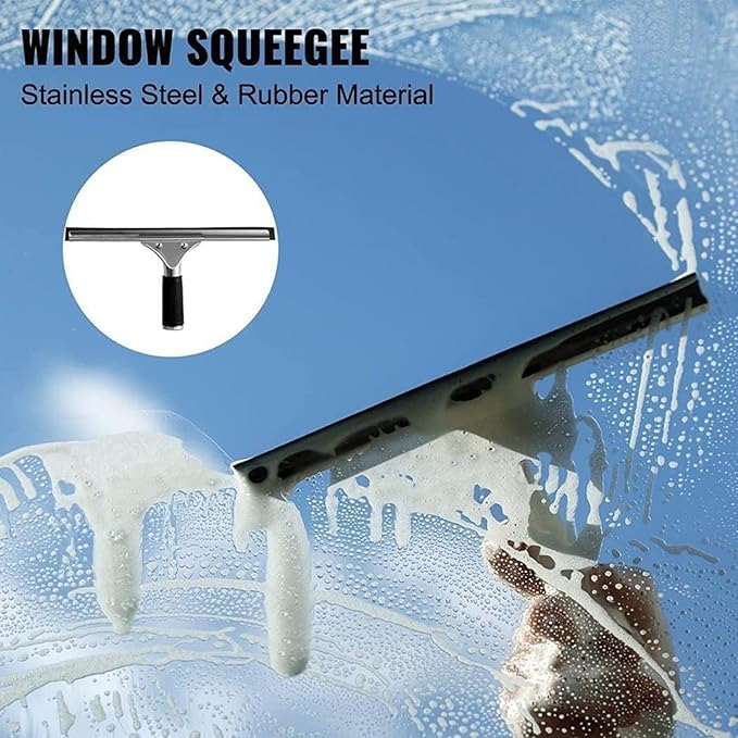 Window Cleaning Pole Kit, Water Fed Pole Kit Window Cleaning Pole Water Fed Telescopic Brush Extendable Cleaner Conservatory Roof-24FT (30FT)