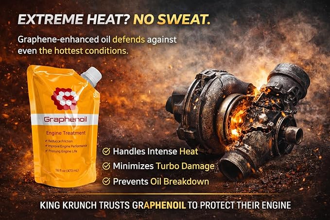 Graphene Engine Treatment – Friction Modifier, Wear Protection, Heat Reduction – High Performance Lubrication (16 oz)