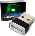 iJDMTOY Emerald Green USB Plug-in Miniature/Nano LED Car Interior Ambient Accent Lighting Kit
