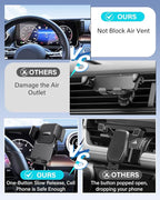 Phone Mount for Mercedes Benz GLC 2023 2024 2025 2026 C-Class 2022 2023 2024 2025 2026 Accessories 12.3-Inch Screen Fixed Clip, Automobile Cradles Car Phone Holder, Cell Phone Base Not Block Air Vent