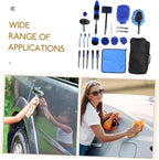 LIFKOME 25pcs Car Detailing Brushes Set Car Cleaning Kit Carrying for Including Tire Brushes Vent Wheel Cleaners Versatile Wash Tools
