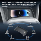 BIBIBO 2025 2026 Crosstrek Center Console Wireless Charging Mats for 2023-2026 Subaru Crosstrek&2024 2025 2026 Subaru Impreza Console Insert Charging Mats Crosstrek 2024 2025 2026