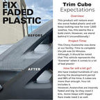 Lithium Plastic Trim Restoration Kit - Ceramic Graphene Infused Trim Cubes - Restores Even The Most Damaged Car Plastic Trim to Factory New Look - Last for 250 Washes Guaranteed