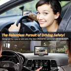 VM1 Wired Backup Camera Kit with 4.3” Monitor, 1080P License Plate Camera, IP68 Waterproof Night Vision, Reverse/Continuous View for Car, SUV, Pickup, Sedan, Truck, 33ft Cable