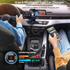 Car Charger 5 Pack, 65W 12V USB Multi Port QC/PD 3.0 Fast Charge Cigarette Lighter Adapter Dual USB-C & USB-A Cargador Carro Car Phone Charger Plug for iPhone 17 16 15 14 13 Galaxy Android(Gray)