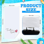 Hahafelt 2 Pack Car Seat Towel Covers with Storage Bag, 63 x 32 Inch Universal Non Slip Waterproof Sweat Protector for Car Truck, Gym Swimming Running, Machine Washable (Trust in God)