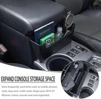 JDMCAR Center Console Organizer Compatible with Toyota 4Runner Accessories 2010-2024 Hanging Armrest Box Storage Tray Interior Accessories