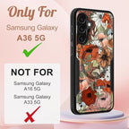 for Samsung Galaxy A36 5G Phone Case - Compatible with MagSafe Women Girls Cute Magnetic Protective Cover Girly Mushroom Flower Heavy Duty Shockproof Design for Samsung A36 5G Cases 6.7"