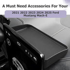 LUWU 2026 Mustang Mach E Dashboard Storage Tray Compatible with Ford Mustang Mach E 2021-2026 Accessories Center Console Display Box Hidden Organizer Tray Behind Screen (Only Fit for 15.5inch Screen)