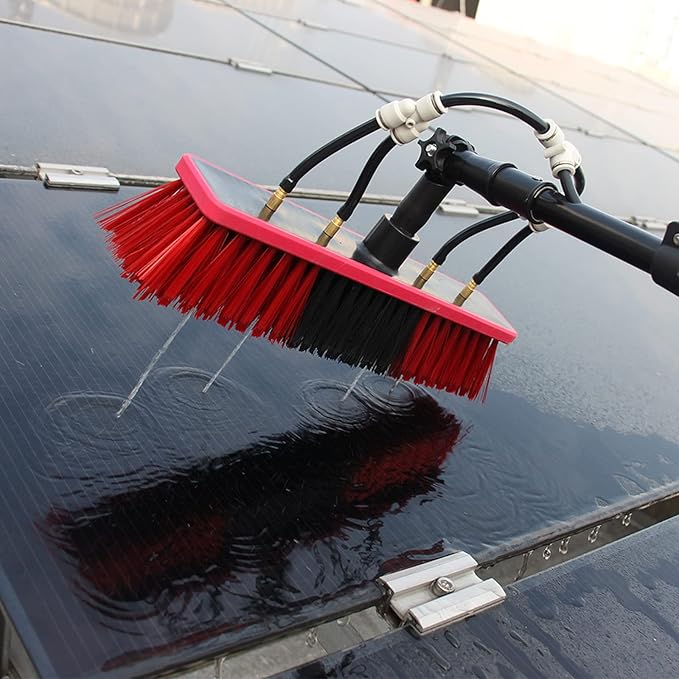 3.6-10.8m Window Cleaning Pole, Water Fed Telescopic Brush Extendable Cleaning Tools for Photovoltaic Panel Cleaning Trucks Windows Window Cleaner Kit (10.8m/36ft)