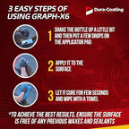DURA-COATING TECHNOLOGY, Graph-X6-10H Graphene Coating, Ceramic Nano Coating for Car Detailing, Maximum Shine & Longevity, 6 Years of Car Protection - 60ml Bottle of Graphene Coating