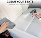Tesla Interior Cleaner & Seat Stain Remover - Safe for White Vegan Leather - Car Detailing Kit for Model 3 Y S X Cybertruck - Cleans Dashboard, Console, Door & Upholstery Accessories