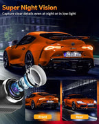 4K Dual Dash Cam Front and Rear, 4K+2K Dashcam with 5GHz WiFi & APP Control, Dash Camera for Cars with 64GB Card, 24H Parking Monitor, Night Vision, Loop Recording, G-Sensor, WDR, 3.2" IPS Screen