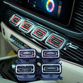 4pcs Set Air Vent LED Ambient Light Kit 64 Colors Replacement for Benz W167 GLS and GLE 2020-2025year (Interior led Light 64 Colors)