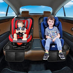 XHYANG Car Seat Protector 1 Pack Car Seat Cushion Mat Thickest Padding,Waterproof 600D Fabric Car Seat Covers for Non-Slip Backing Mesh Pockets for Baby and Pet (Beige, 1 Pc)