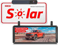 Solar Wireless Backup Camera: 7.2" 1080P Monitor, 2-Min DIY Installation, Dual Antennas, Split-Screen DVR Recording, IP69K Waterproof Reverse Camera for Car, Van, SUV, Truck, Trailer