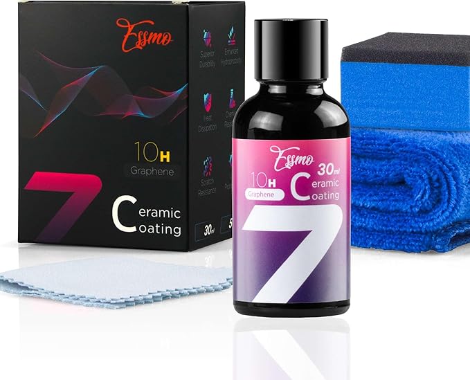 10H Graphene Ceramic Coating Spray for Auto Cars High Gloss Paint Hydrophobic Protection UV and Scratch Resistant Long-Lasting Shine 30 ml