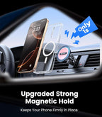 VICSEED for MagSafe Car Mount Vent Pink– [Super Magnet Power & Vent-Safe Clip] 360° Adjustable Study Magnetic Phone Holder Hands Free for iPhone 17 16 15 14 13 12 Pro Max