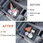 PIMCAR 3-Piece Center Console Organizer Set for 2023-2026 Honda Pilot, 2024-2026 Honda Passport/Ridgeline Accessories, Armrest Hidden Storage Box & Divider ABS Material Interior Accessories