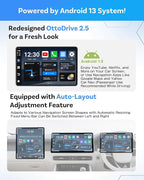 OTTOCAST Wireless CarPlay AI Box Nano, Android 13, 8GB RAM + 128GB Storage, AI Voice Assistant, SIM/Micro SD Support, Split-Screen, Android Auto Compatible