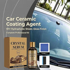 Car Ceramic Coating Agent, Crystal Serum Ceramic Coating, Ceramic Car Coating Kit - Crystal Serum, Advanced Graphene Ceramic Coating for Cars, 9H Graphene Coating for Auto Car Detailing (2Sets)