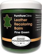 Furniture Clinic The Original Leather Recoloring Balm Pine Green Leather Dye for Furniture, Couches & Car Seats - Restore Scratched, Faded, & Damaged Surfaces