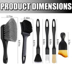 Car Detailing Brush Set, Car Wheel Brush, Tire Brush, Car Interior Dust Cleaning Kit, Ultra Soft Boars Hair Car Interior Detailing Brushes, for Cleaning Car Interior Exterior