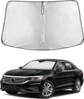 EcoNour Windshield Sunshade Compatible for Volkswagen VW Passat 2012-2020 2021 2022, Sun Visor for Front Windshield & Window Sun Shade Cover, UV Heat Blocker & Protector, Car Accessories