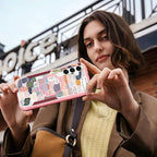 for Samsung Galaxy A16 5G Phone Case - Compatible with MagSafe Women Girls Cute Magnetic Protective Cover Girly Kawaii Pretty Unique Heavy Duty Shockproof Design for Samsung A16 5G Case