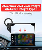 Car Phone Holder for 2025 Acura ADX 2023-2025 Integra 2024-2025 Integra Type S Accessories 7/9-Inch Screen Fixed Clip, 360° Rotation Phone Mount Compatible with MagSafe