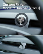 TEMAI MagSafe Phone Mount Dedicated for Tesla Model Y 2025 (Juniper) ONLY - No Damage Silicone - Fits iPhone 17 16 15 Pro Max - [Specifically for Center Vent Position]