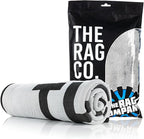 The Rag Company - Slim Dryer Towel - Ultra-Absorbent Korean Microfiber, Suede Edge, Car Drying Towel. 25" x 35" Grey