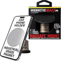 Mob Armor MobNetic Maxx MS - MagSafe Compatible Car Phone Mount w/ 90º Tilt, 360º Rotation & Durable Aluminum Build, Magnetic Holder for iPhone & Android Devices, USA Assembled - Gun Metal