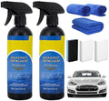 Car Coating Spray,16.9oz Quick Effect Coating Agent, Advanced Car Quick-Acting Coating Agent Sprays,Scratch Wax Coatings Spray Waterless Wash,Oil Film Emulsion Glass Cleaner, Hydrophobic Coating(2Pcs)