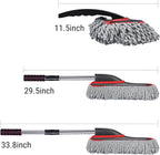 YeewayVeh Car Duster Kit, 2PCS Microfiber Exterior and Interior Scratch Free Car Duster Brush for Vehicles and Home Cleaning, Gray and Red