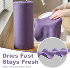 Jessy Home 2 Roll Reusable Paper Towels,100 Sheets Tear Away Microfiber Cleaning Cloth, Lint Free Cleaning Rags for Kitchen, Dishcloth,Household Cleaning Supplies