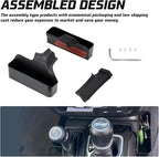 KIWI MASTER Console Shifter Storage for 2018-2026 Jeep Wrangler JL Gladiator JT Gear Shift Storage Box Tray, JL JT Interior Accessories Parts, Black