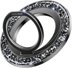 SYNCWIRE Magnetic Phone Ring Holder for MagSafe - Glitter Phone Grip Stand with 360° Rotation Finger Ring Kickstand Blingbling Compatible with iPhone 17 16 15 14 13 12 Pro Max MagSafe Accessories
