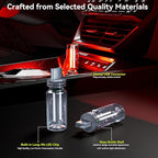 4 PCS USB Night Light, Touch Dimmable Mini USB LED Car Interior Ambient Lights, Portable Plug-in Glass Bottle Night Lamp for Car, Tent, Desk, Bedside(2Red&2Blue)